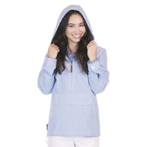 Charles River Apparel Blue Striped Utility Jacket